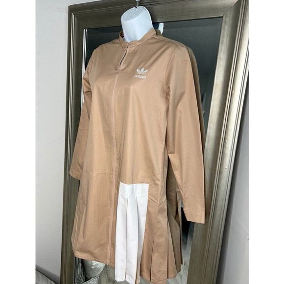 ADIDAS Originals Info Poster Mid Length Dress In Beige Color Size XS - Picture 4 of 8